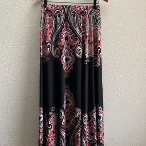 International Concepts Maxi Skirt Size Small 36 Inch Length EUC Work Casual